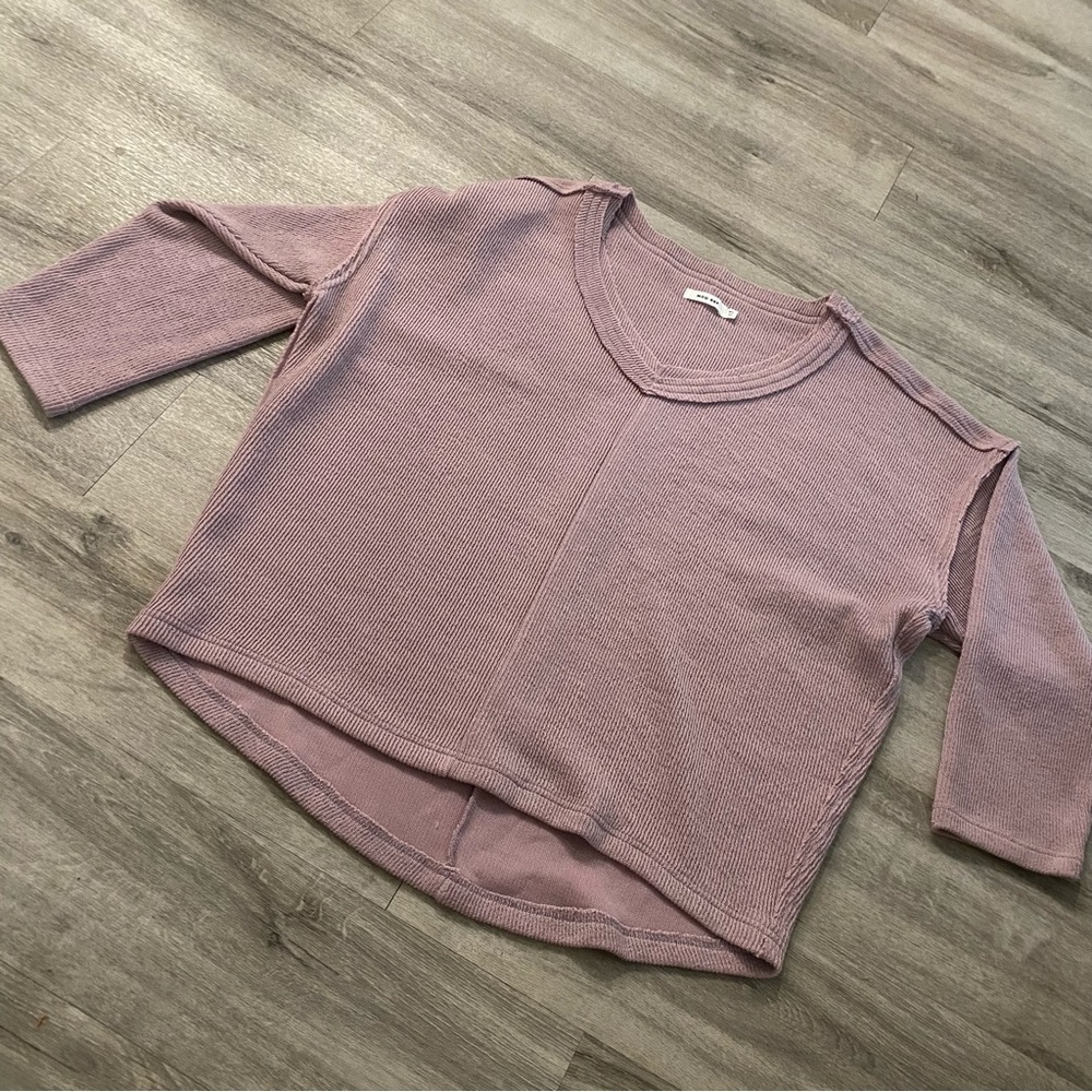 MOD REF purple oversized V Neck sweater